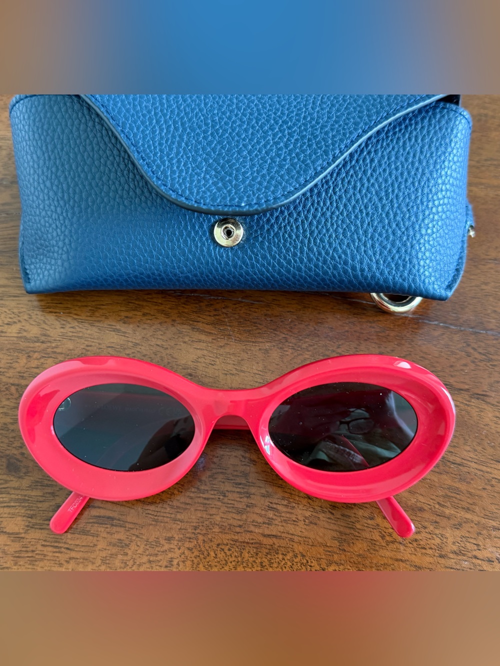 Loewe Vibrant Red Sunglasses butterfly oval style